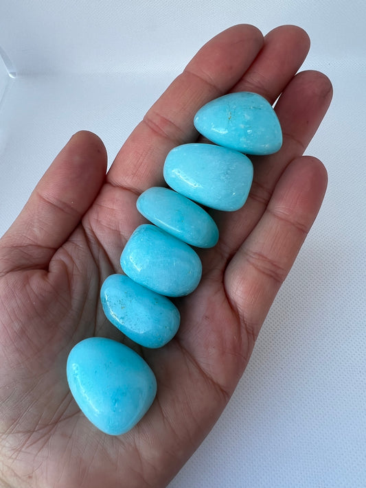 Blue Aragonite Tumbled Stone