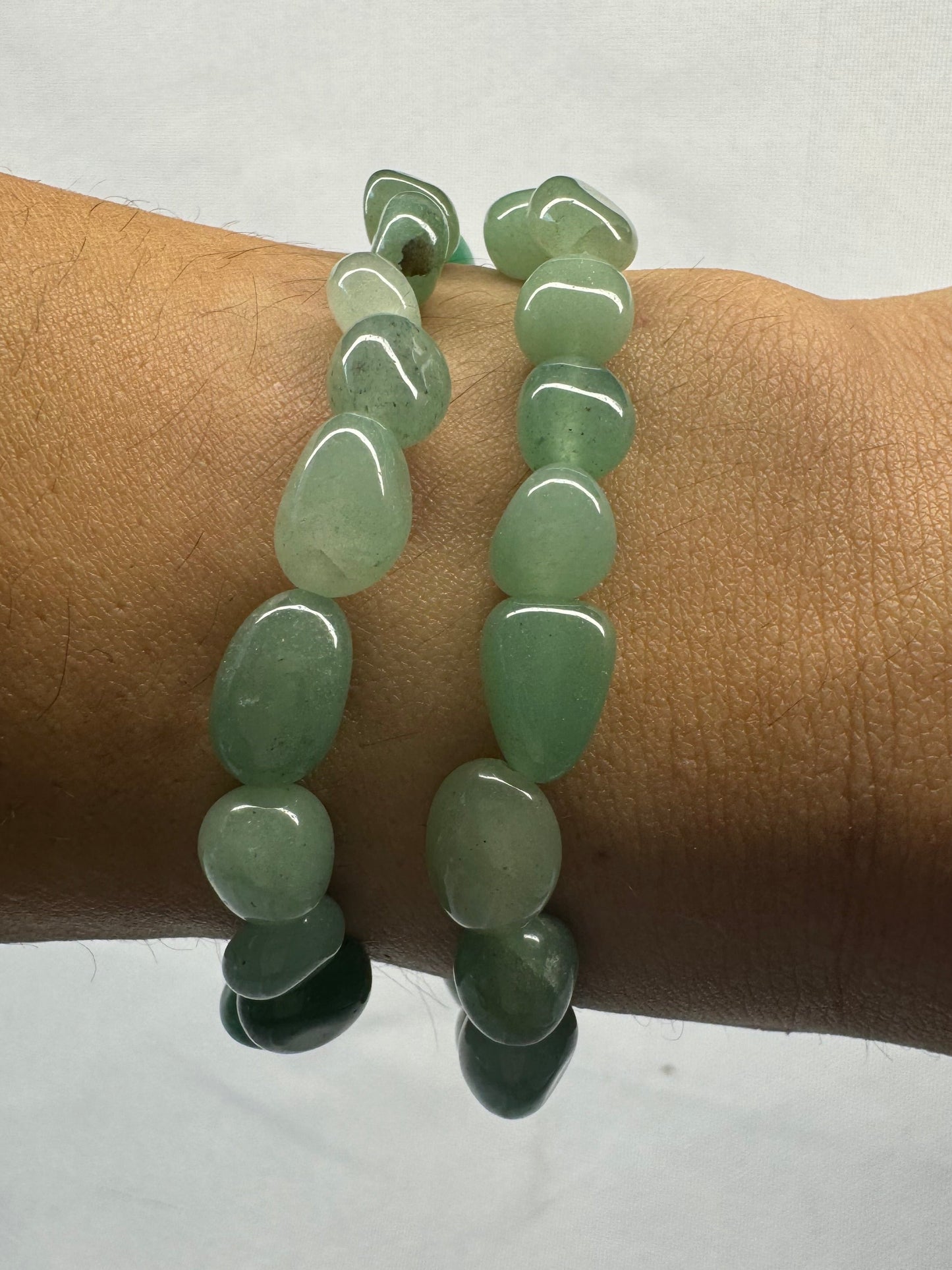 Green Aventurine Pebble Bracelet