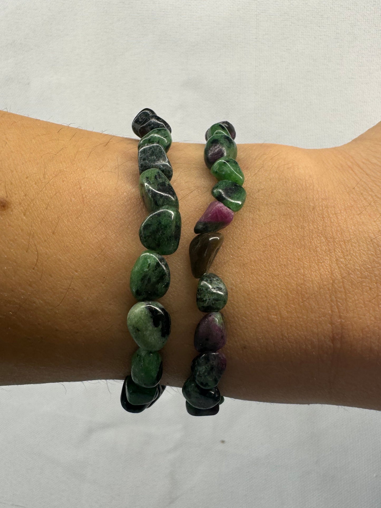 Ruby in Zoisite Pebble Bracelet