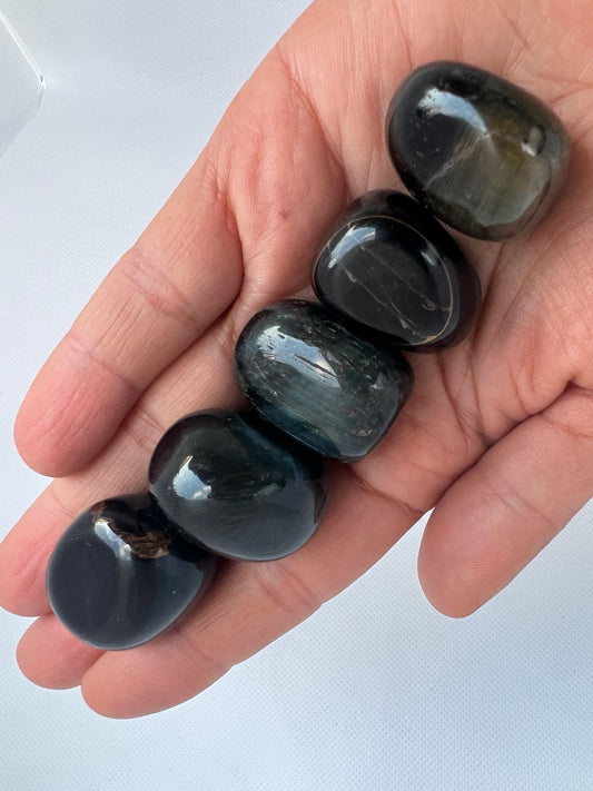 Blue Tiger Eye Tumbled Stone