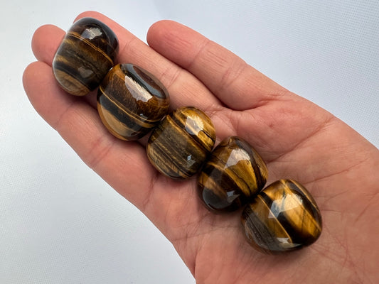 Gold Tiger Eye Tumbled Stone