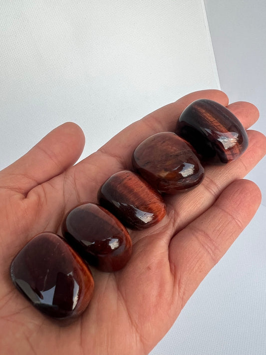 Red Tiger Eye Tumbled Stone