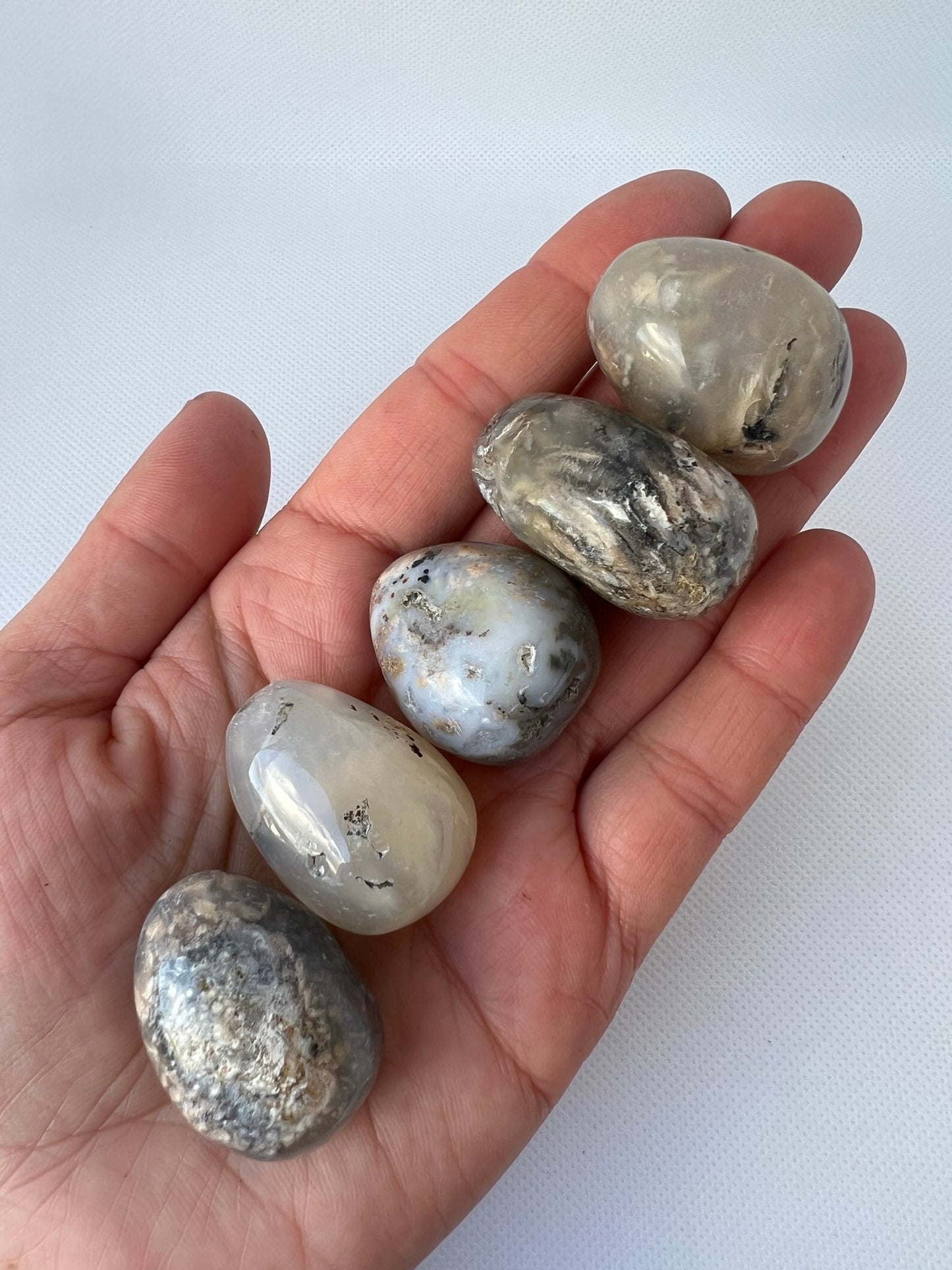 Dendritic Tiger Opal Tumbled Stone