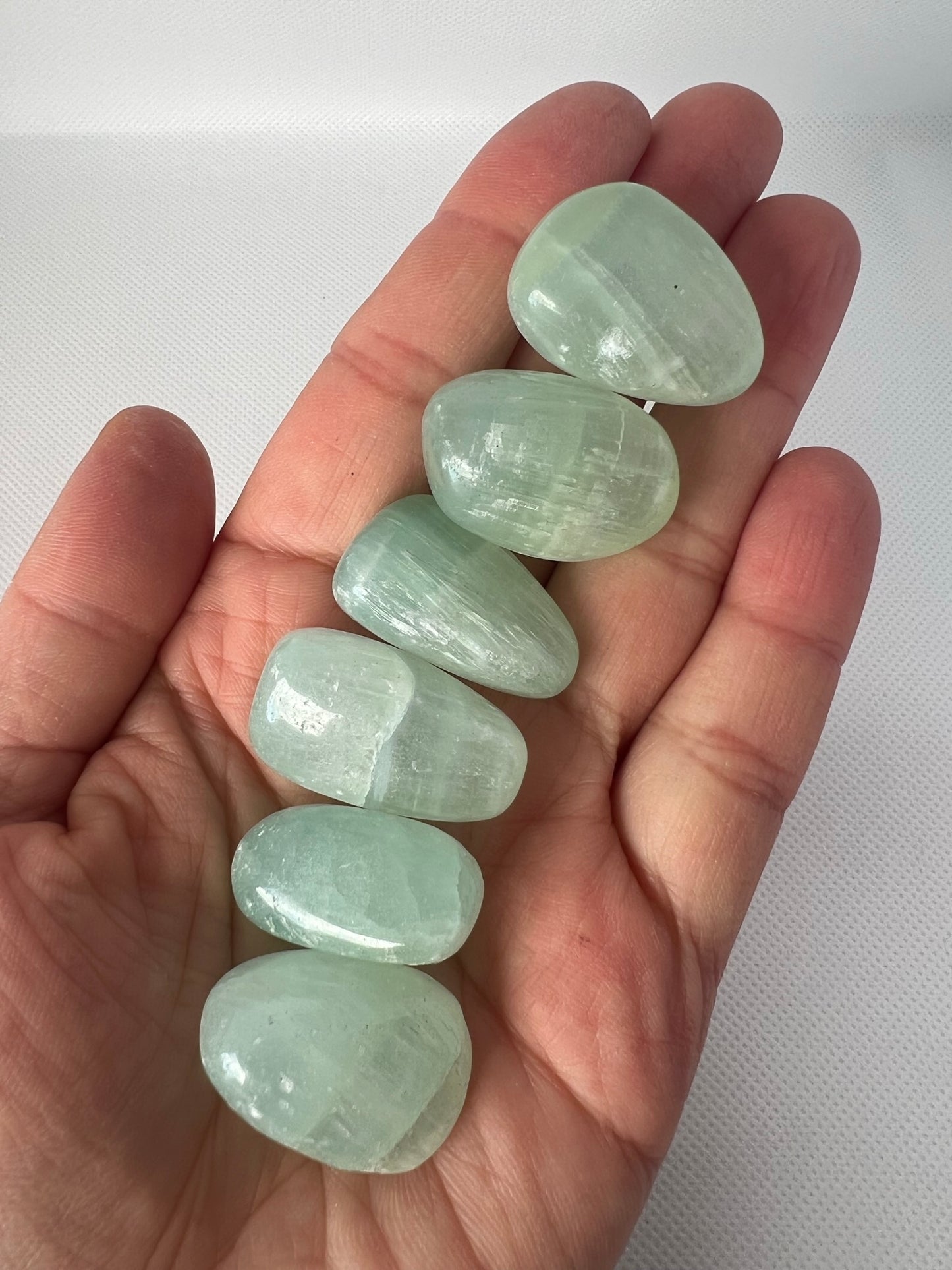 Pistachio Calcite Tumbled Stone